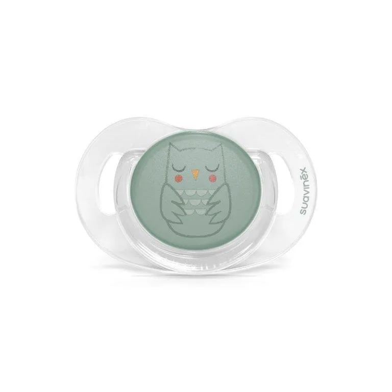 Suzeta anatomica SX Pro din silicon premium 0-6 luni, bufnita verde, Bonhomia, Suavinex — preț și oferte
