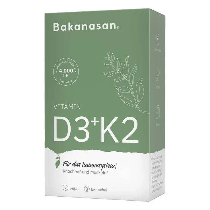 Bakanasan Vitamina D3 + K2, capsule, 60 de capsule — preț și oferte