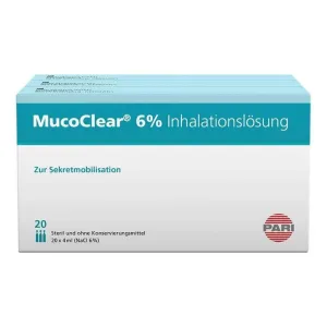 Mucoclear 6% NaCl, soluție pentru inhalare, 60 x 4 ml soluție pentru inhalare