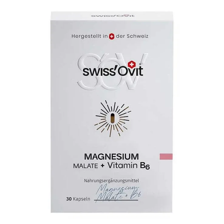 Swissovit Magneziu malat + vitamina B6, capsule, 30 de capsule — preț și oferte