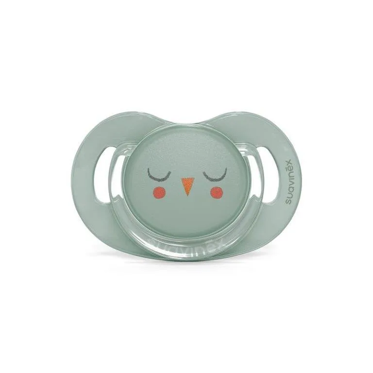 Suzeta anatomica SX Pro din silicon premium 6-18 luni, bufnita verde, Bonhomia, Suavinex — preț și oferte