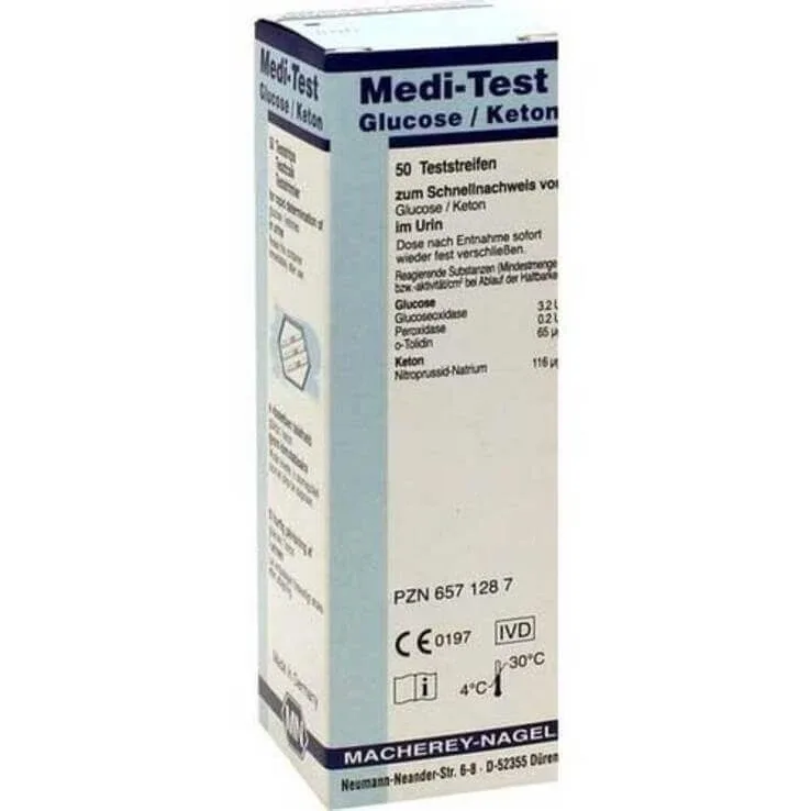 Medi Test – benzi de testare pentru glucoză/cetone, pachet de 50 de benzi de testare — preț și oferte