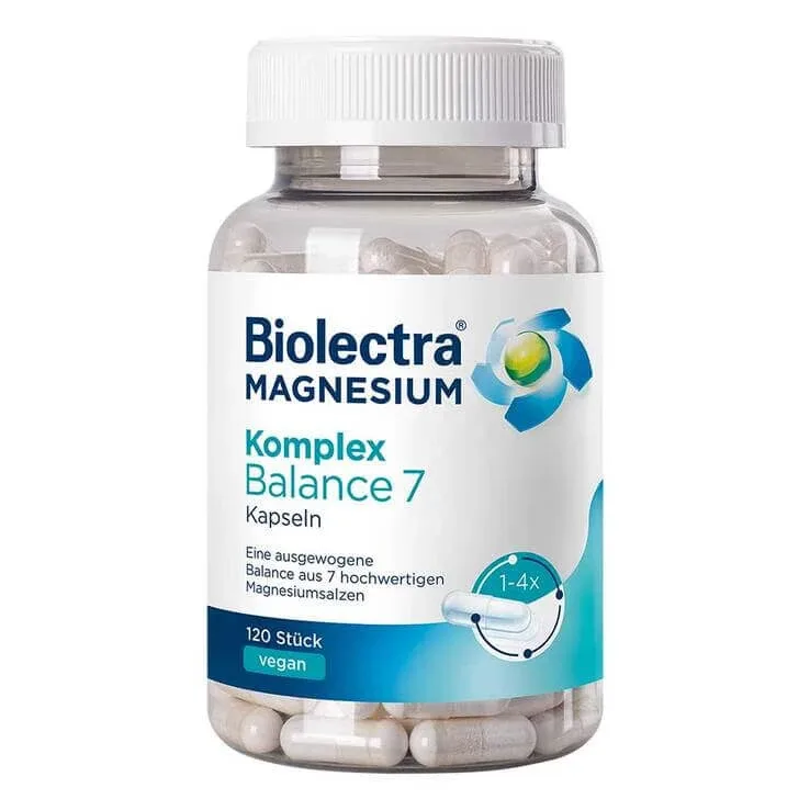 Biolectra Magnesium Komplex Balance 7 capsule, 120 de capsule — preț și oferte