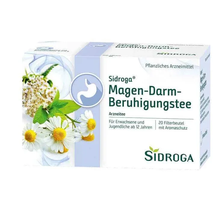Ceai calmant pentru stomac și intestine Sidroga, pliculețe filtrante, 20 x 2,0 g ceai — preț și oferte