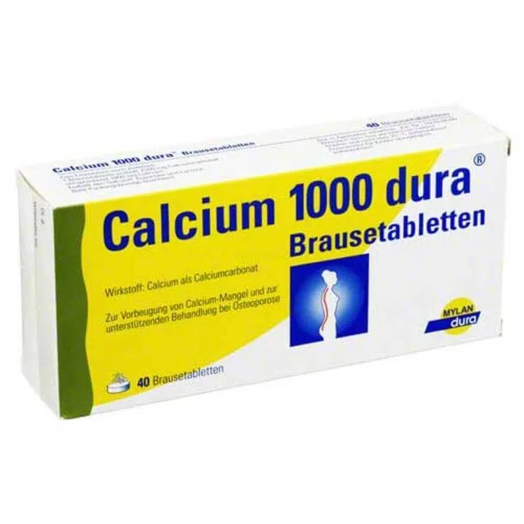 Calcium 1000 dura, tablete efervescente, 20 de tablete efervescente — preț și oferte