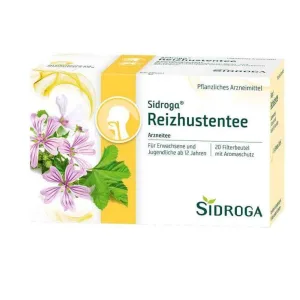 Ceai Sidroga pentru tuse iritativă, pliculețe filtrante, 20 x 0,9 g ceai