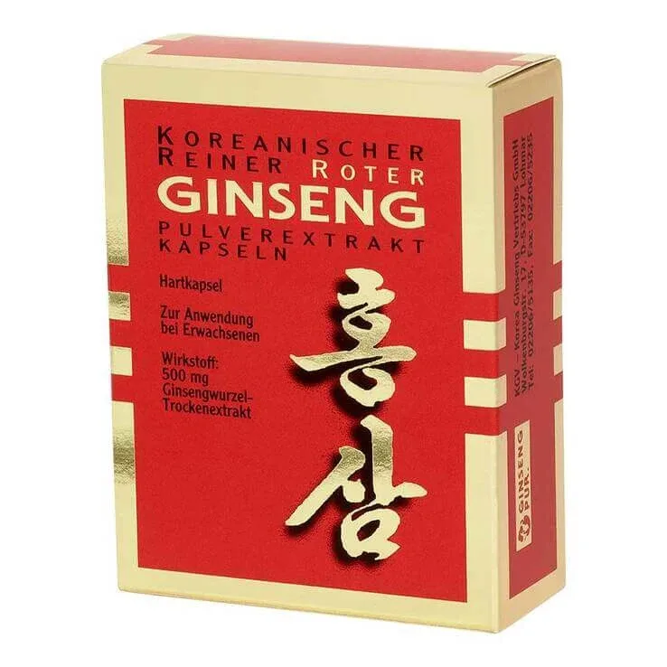 Capsule cu extract de ginseng roșu, 30 de capsule — preț și oferte