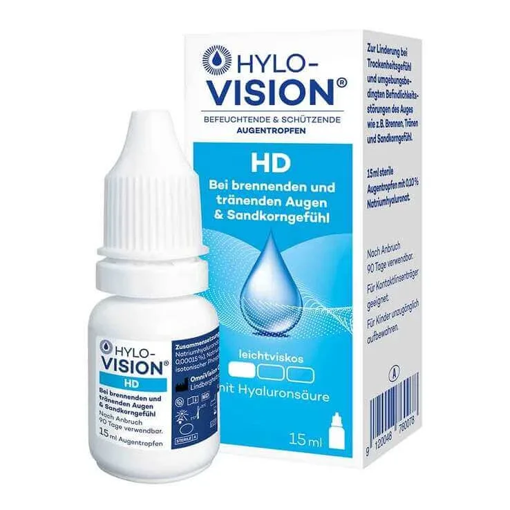Picături oftalmice Hylo-Vision HD, 4 x 15 ml picături oftalmice — preț și oferte