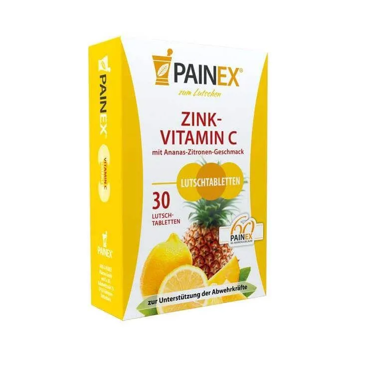 Zinc și vitamina C Painex, 10 pastile pentru supt — preț și oferte