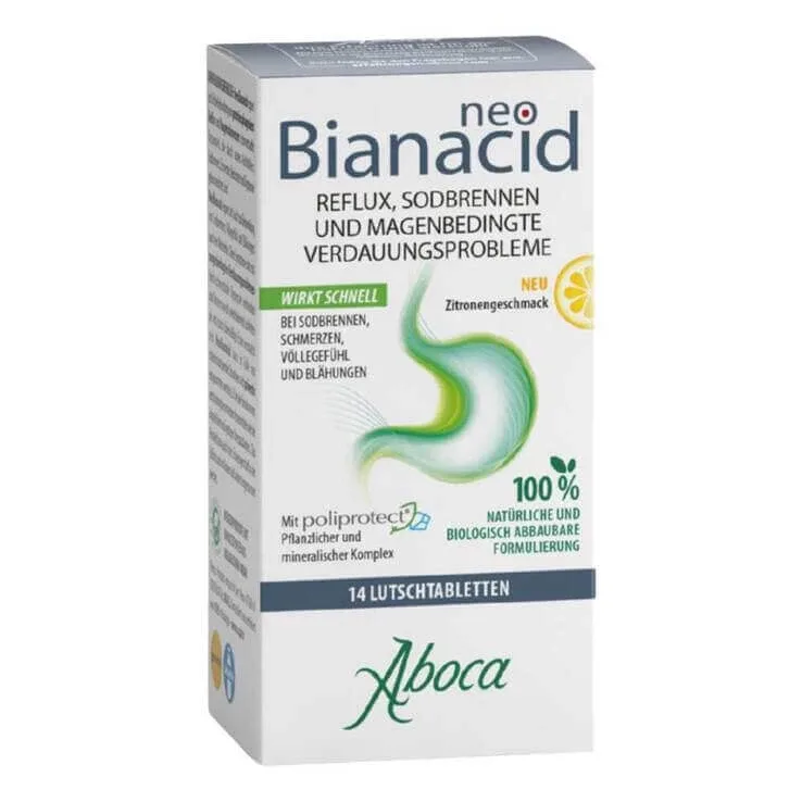 Pastile Neo Bianacid cu aromă de lămâie, 14 pastile — preț și oferte