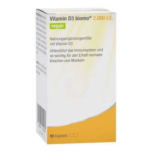 Vitamina D3 Biomo 2.000 UI, capsule dure vegane, 90 de capsule dure