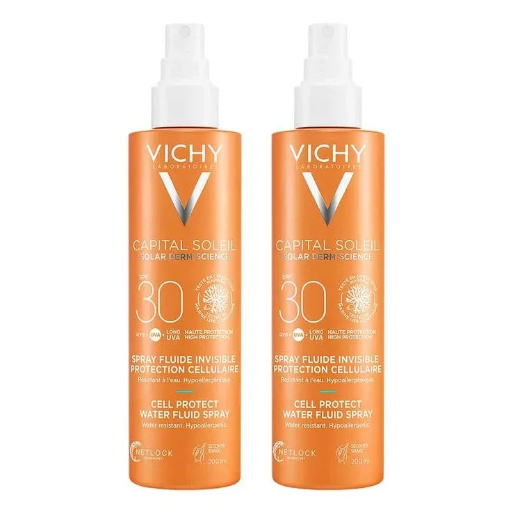 Vichy Capital Soleil Cell Protect Spray SPF 30, 2x200 ml spray — preț și oferte