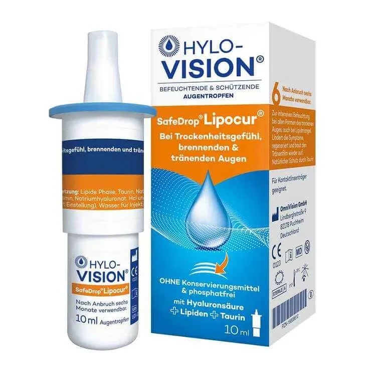 HYLO-VISION® SafeDrop® Lipocur® picături oftalmice, 10 ml picături oftalmice — preț și oferte