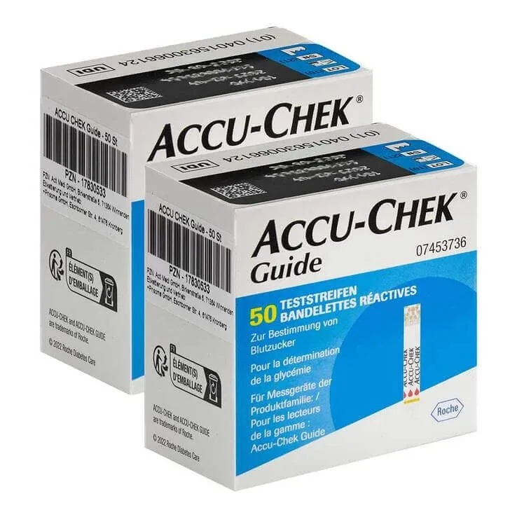 Benzi de testare Accu-Chek Guide, 2 x 50 de benzi de testare — preț și oferte