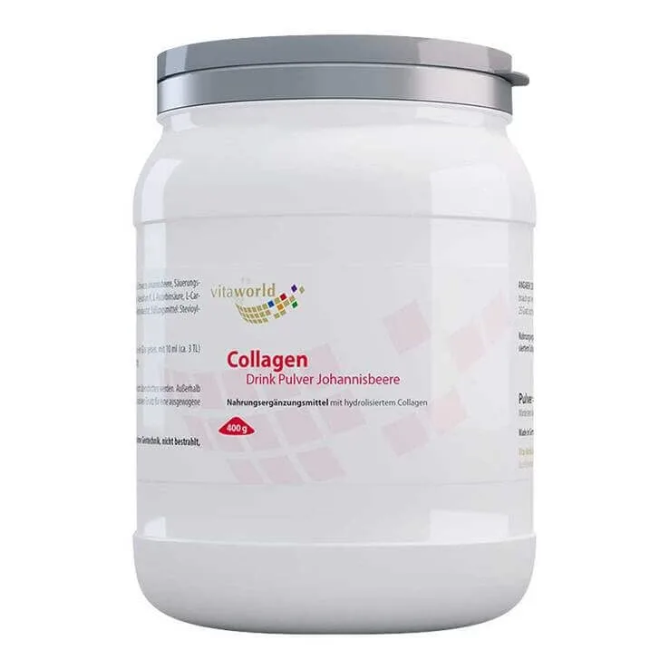 Băutură cu colagen sub formă de pulbere cu coacăze, 400 g pulbere — preț și oferte
