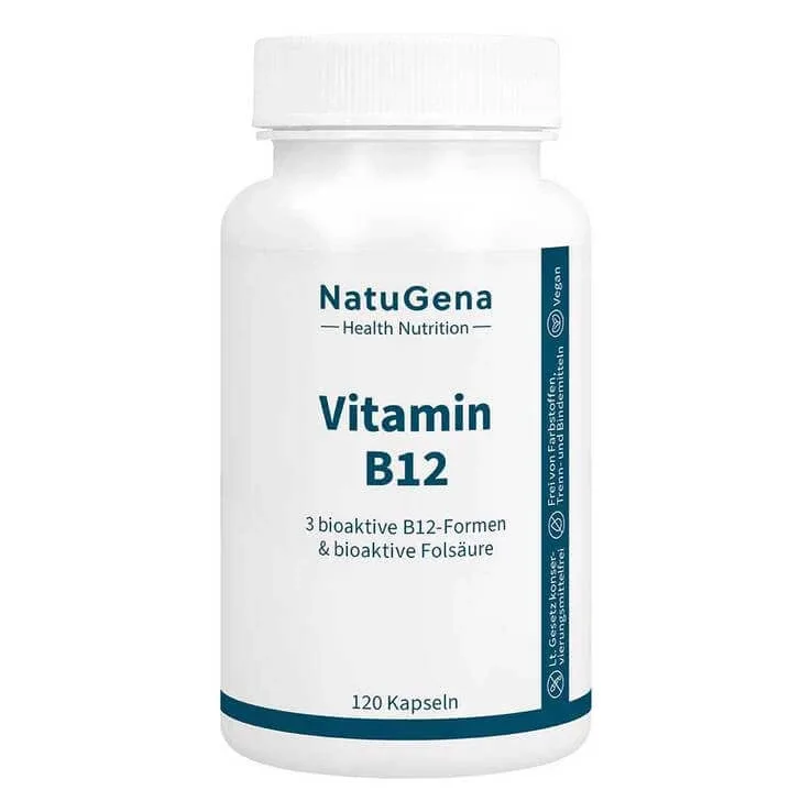 Vitamina B12 bioactivă + acid folic, capsule vegane, 120 de capsule — preț și oferte