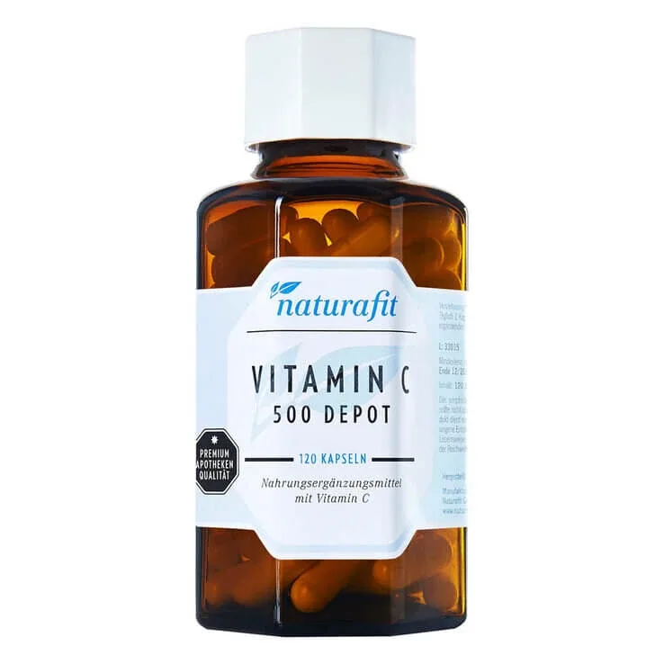 Naturafit Vitamina C 500, capsule cu eliberare prelungită, 120 de capsule — preț și oferte