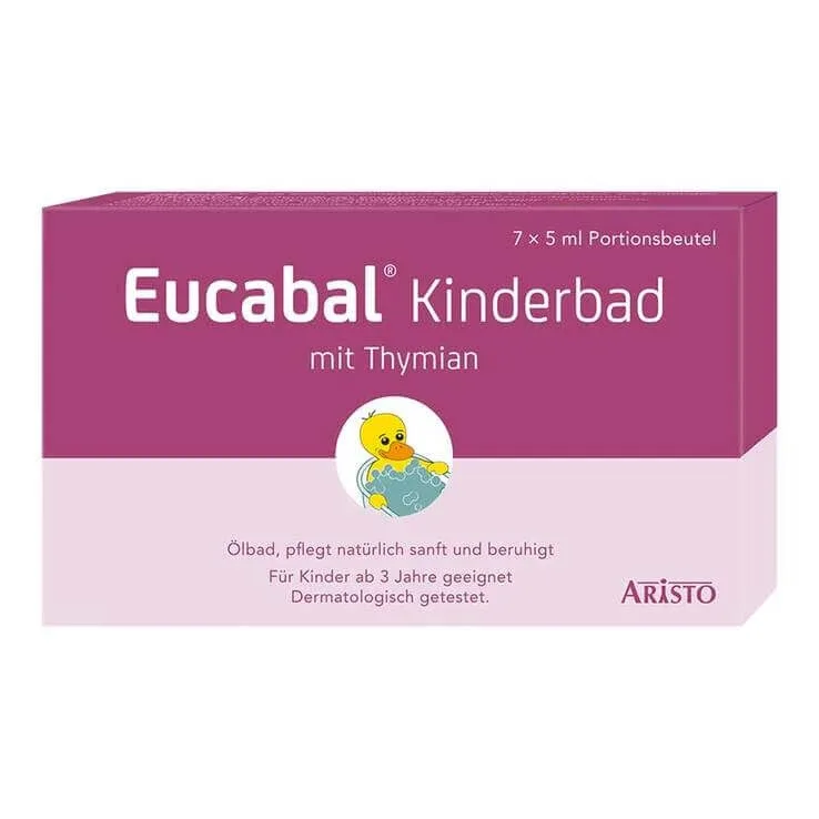 Eucabal – baie pentru copii cu cimbru, 7 x 5 ml pentru baie — preț și oferte
