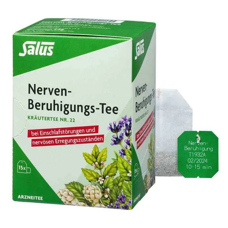 Ceai calmant pentru nervi, ceai din plante nr. 22 Bio Salus, 15 pliculețe filtrante Salus Haus — preț și oferte
