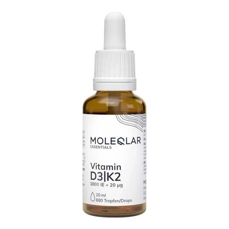 Moleqlar Vitamina D3 / K2 1000 UI + 20 µg picături, 20 ml picături — preț și oferte
