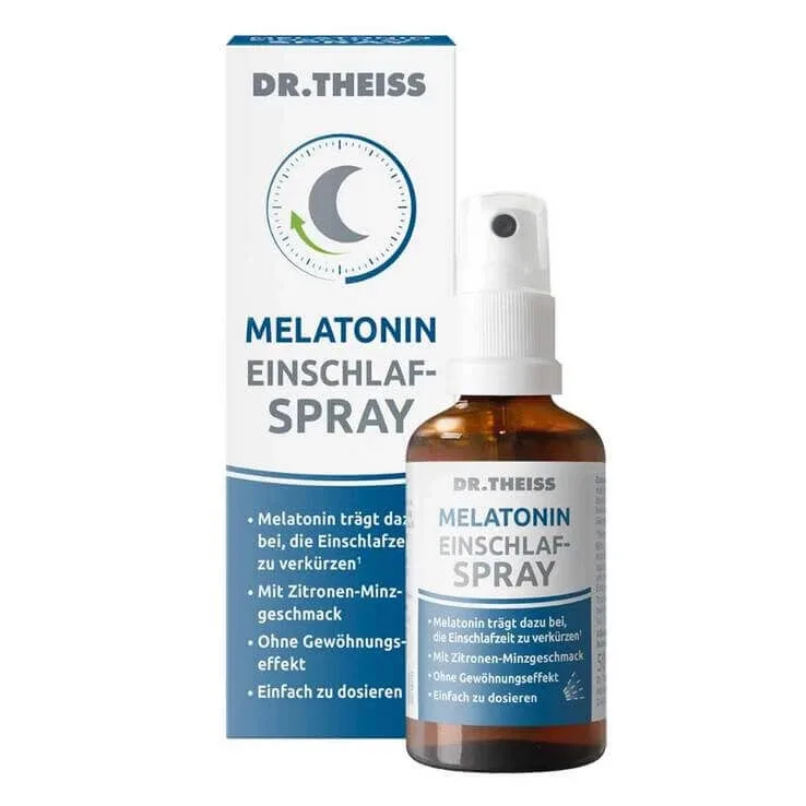 DR. Theiss Spray cu melatonină pentru adormire, supliment alimentar, 2x50 ml spray — preț și oferte