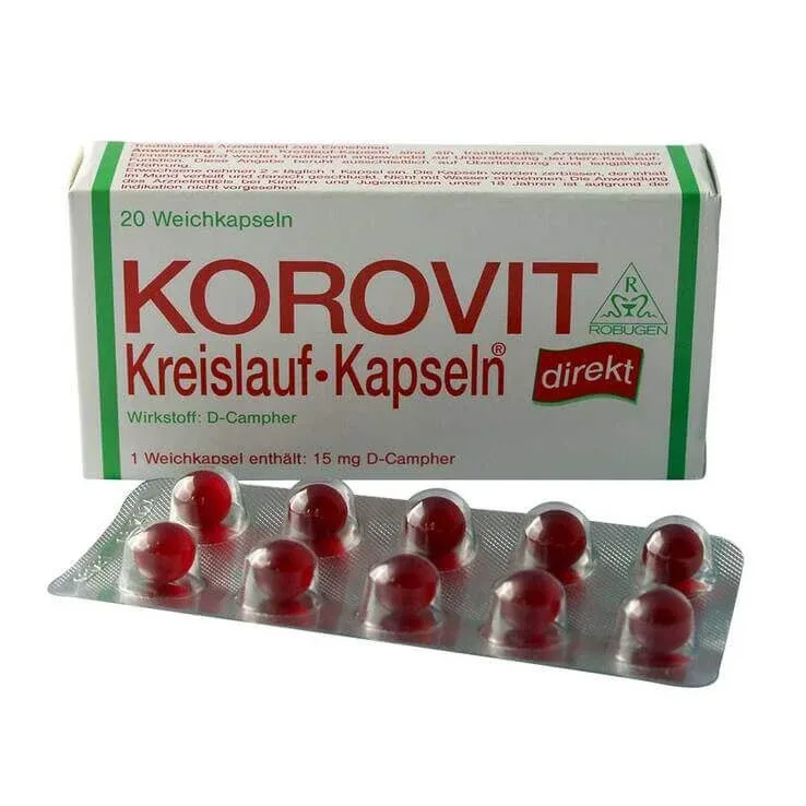 Capsule Korovit pentru circulație, 20 de capsule — preț și oferte
