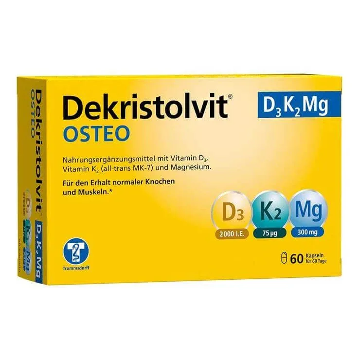 Dekristolvit Osteo D3K2 Mg, capsule, 120 de capsule — preț și oferte