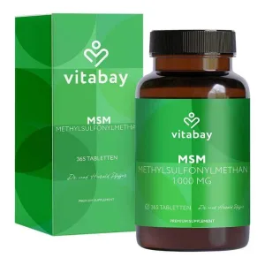 MSM 1000 mg metilsulfonilmetan, comprimate vegane, 365 de comprimate