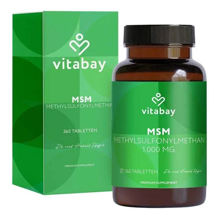 MSM 1000 mg metilsulfonilmetan, comprimate vegane, 365 de comprimate — preț și oferte