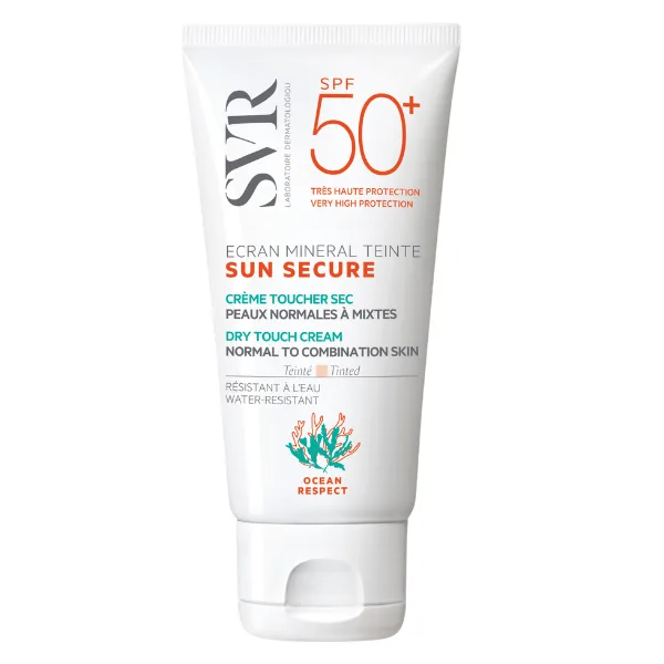 SVR SUN SECURE ECRAN MINERAL TEINTE SPF50+ PIELE NORMALA 50ML — preț și oferte
