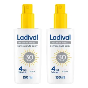 Ladival Spray de protecție solară pentru pielea uscată SPF 30, 2x150 ml spray