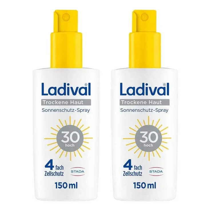 Ladival Spray de protecție solară pentru pielea uscată SPF 30, 2x150 ml spray — preț și oferte
