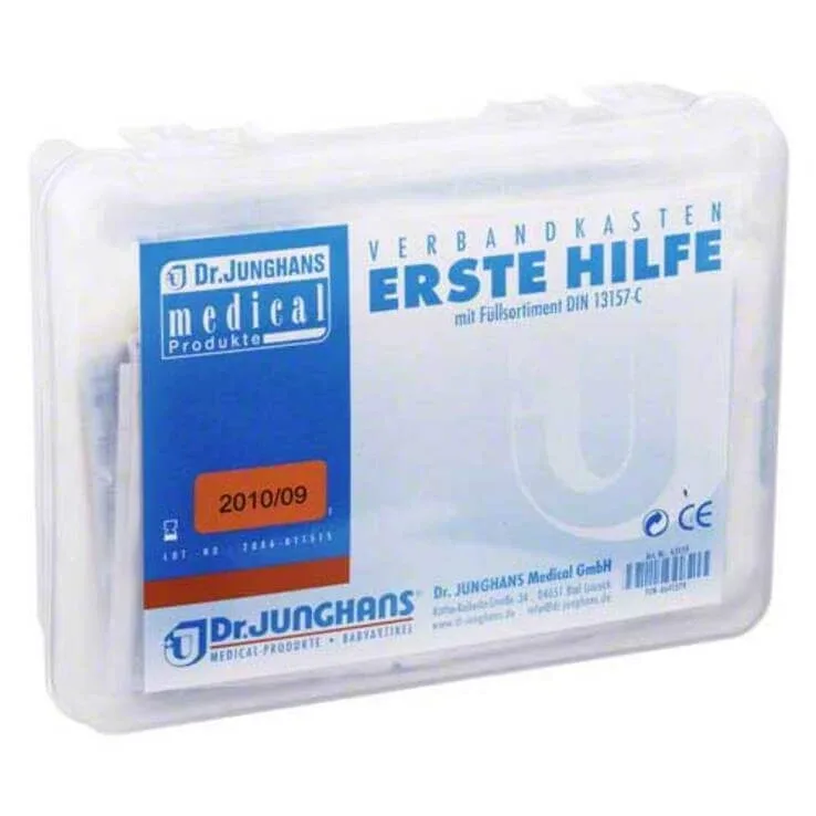 Trusă de prim ajutor cu conținut conform standardului DIN 13157-C, din material plastic, 1 buc. n.v. — preț și oferte