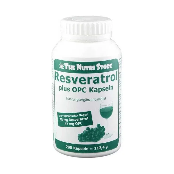 Capsule cu resveratrol și OPC, 200 de capsule — preț și oferte