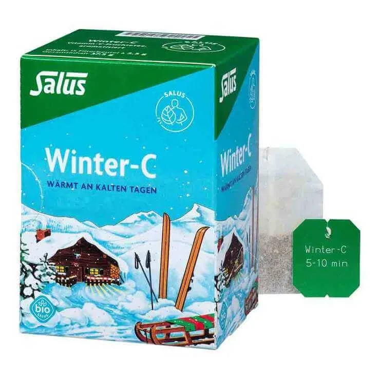 Ceai de fructe cu vitamina C „Winter-C”, cu aromă naturală Salus, 15 pliculețe filtrante Salus Haus — preț și oferte