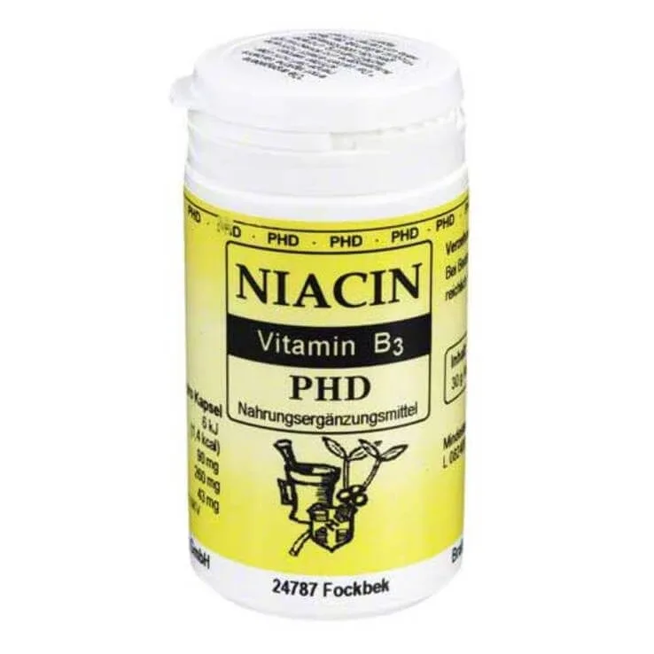 Capsule cu niacină - PHD, 70 de capsule — preț și oferte