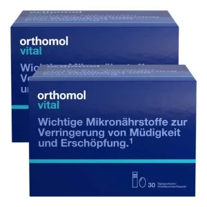 Orthomol Vital – pachet combinat cu flacoane și capsule, 2x30 bucăți
