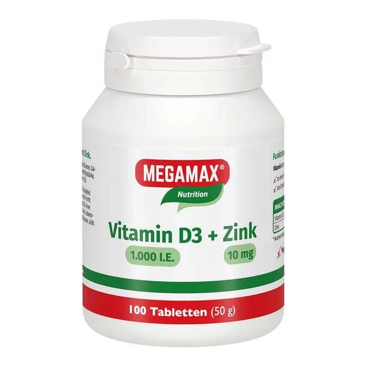 Vitamina D3 1.000 UI + zinc 10 mg, comprimate, 100 comprimate — preț și oferte