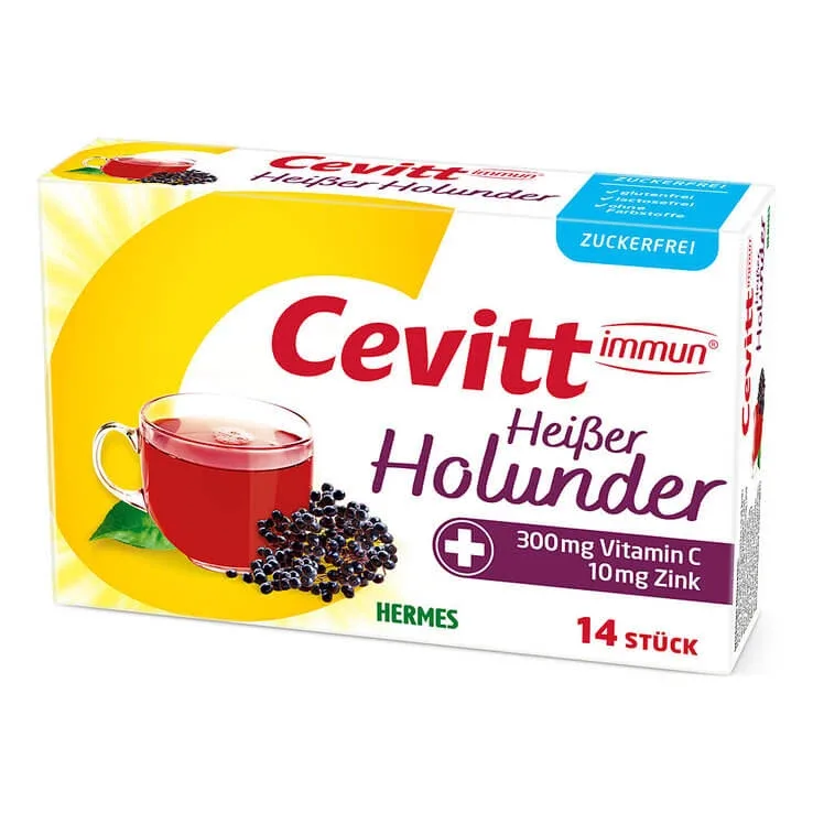 Cevitt Immun – granule de soc fierbinte fără zahăr, 14 bucăți de granule — preț și oferte