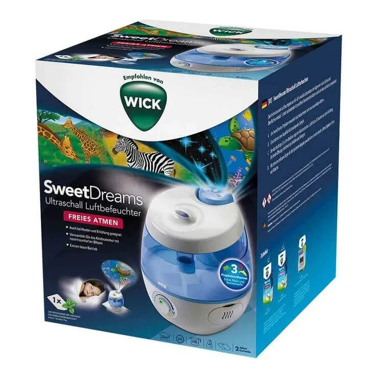 Umidificator cu ultrasunete WICK SweetDreams 2-în-1 cu proiecție luminoasă, 1 buc. n.v. — preț și oferte