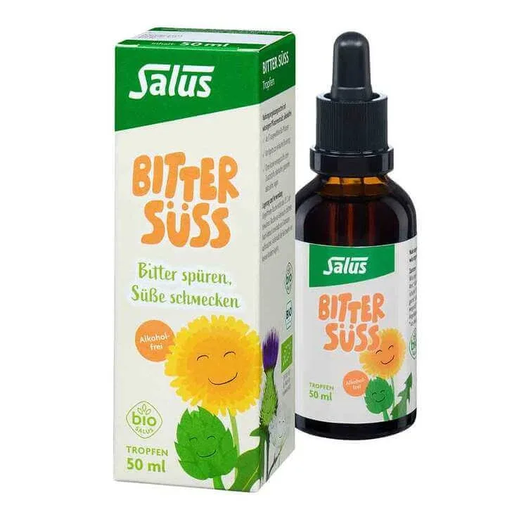 Salus Bitter Süss, picături fără alcool, ecologice, 50 ml, picături pentru administrare orală Salus Haus — preț și oferte