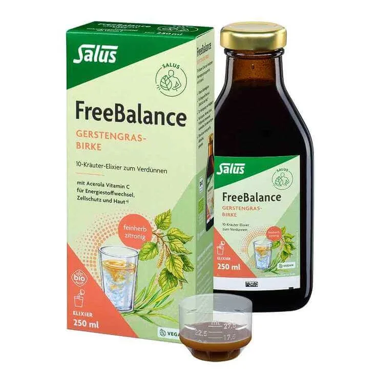 Freebalance Elixir organic din iarbă de orz și mesteacăn, 250 ml elixir — preț și oferte