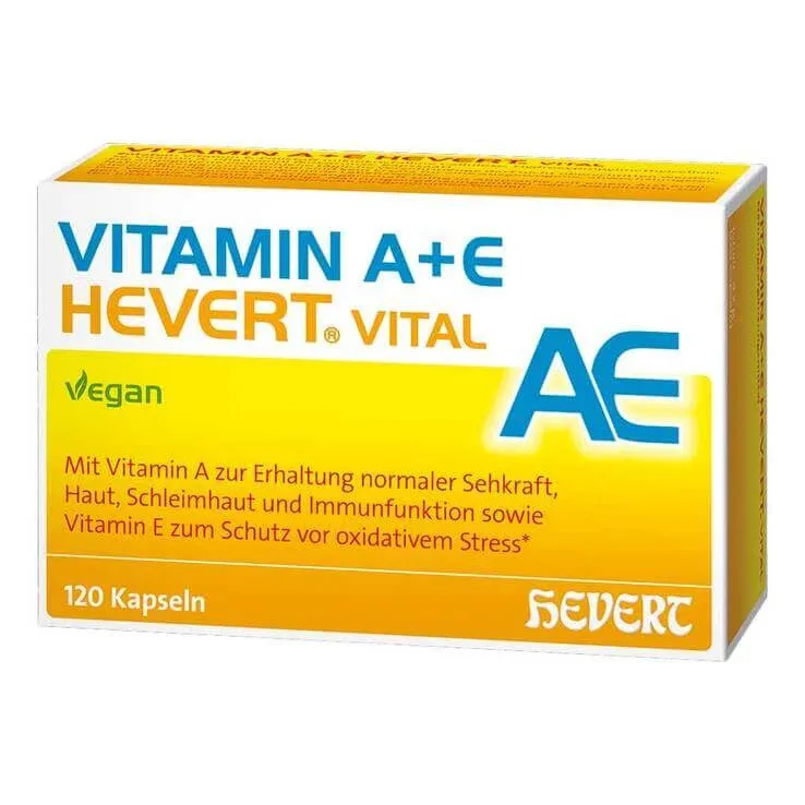 Vitamina A + E Hevert Vital, capsule, 120 de capsule — preț și oferte