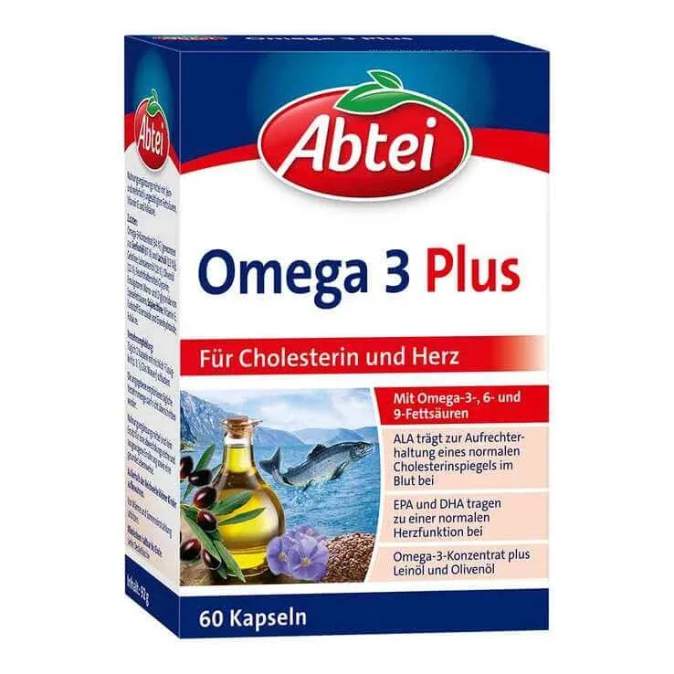 Capsule Abtei Omega-3 Plus, 60 de capsule — preț și oferte