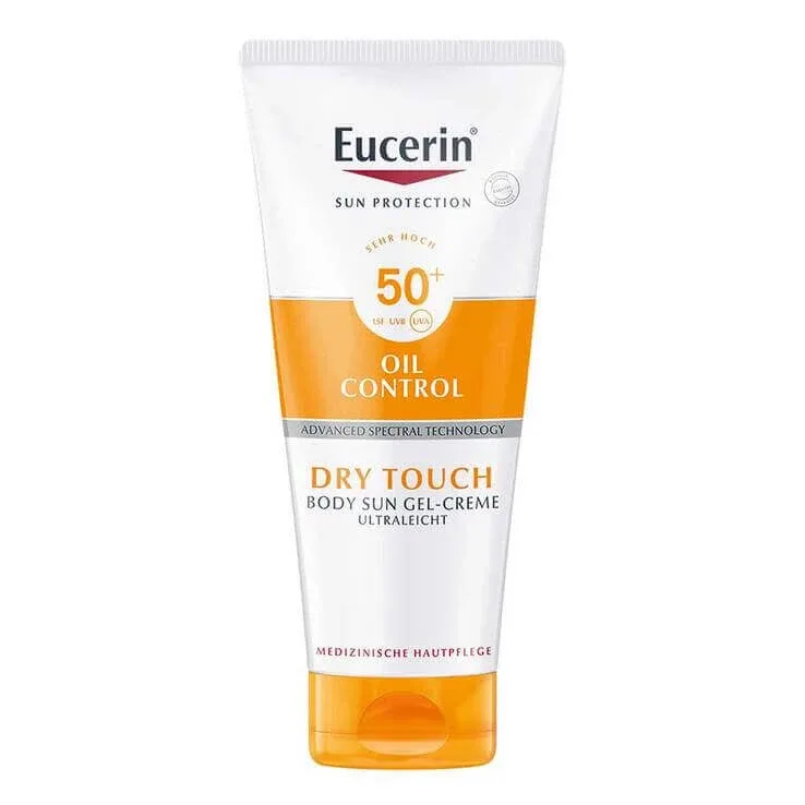 Eucerin Sun Gel-Cremă pentru corp cu efect de control al sebumului SPF 50+, 2x200 ml cremă — preț și oferte