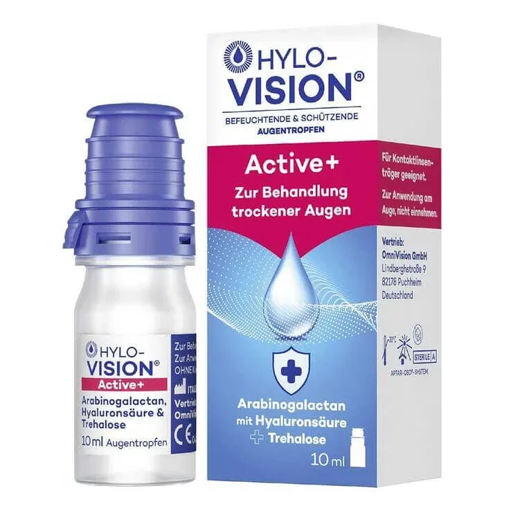 Hylo-Vision Active + picături oftalmice, 10 ml picături oftalmice — preț și oferte