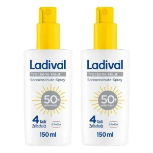 Ladival Spray de protecție solară pentru pielea uscată SPF 50+, 2x150 ml spray