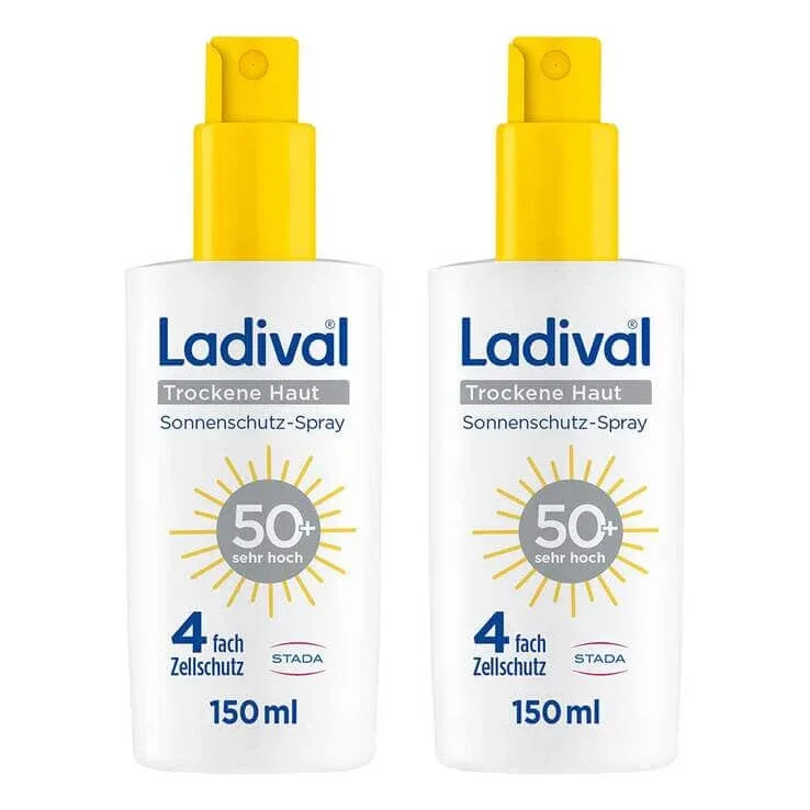 Ladival Spray de protecție solară pentru pielea uscată SPF 50+, 2x150 ml spray — preț și oferte