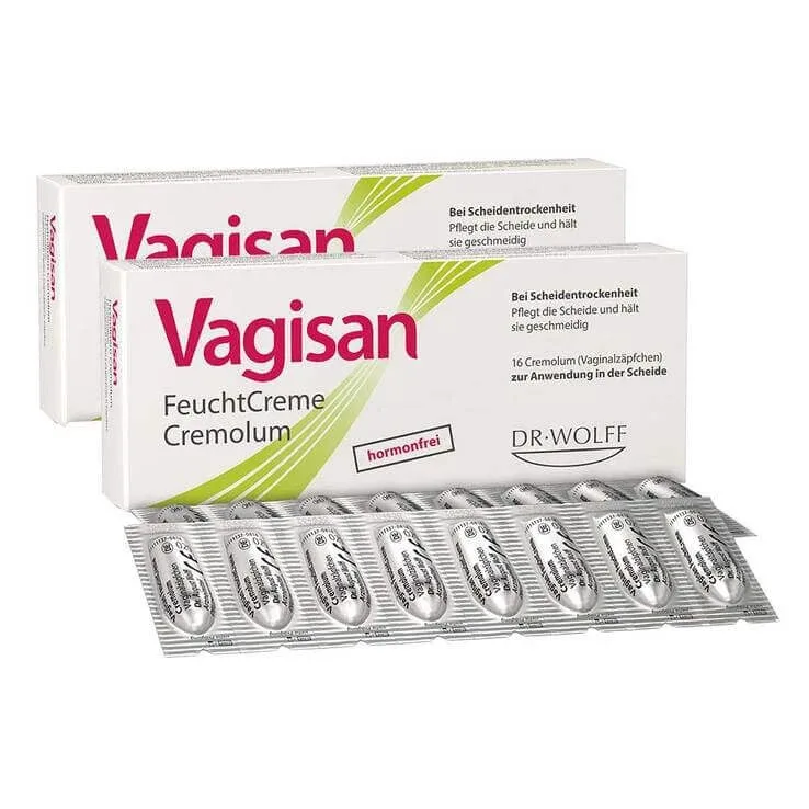 Vagisan Cremolum, cremă umedă, 2x16 supozitoare vaginale — preț și oferte