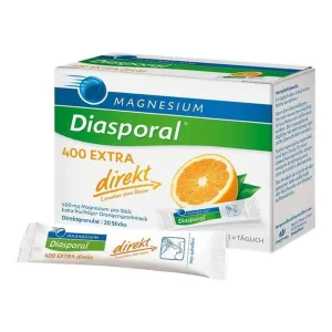 Magnesium Diasporal 400 Extra granule pentru administrare directă, 2x100 granule